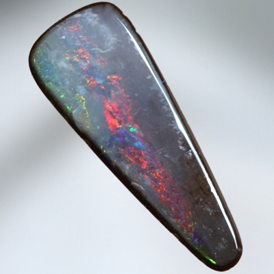 SOLID BOULDER OPAL Bright sparkling reds and greens